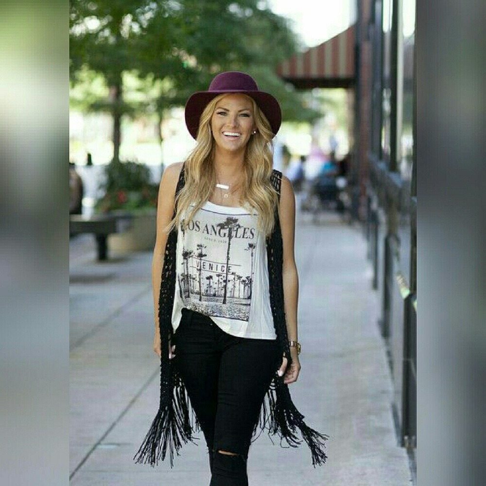 The Harlow- Boho Crochet Vest
